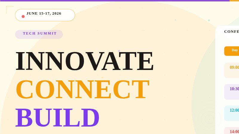 InnovateTech Summit 2026 — YouTube Thumbnail