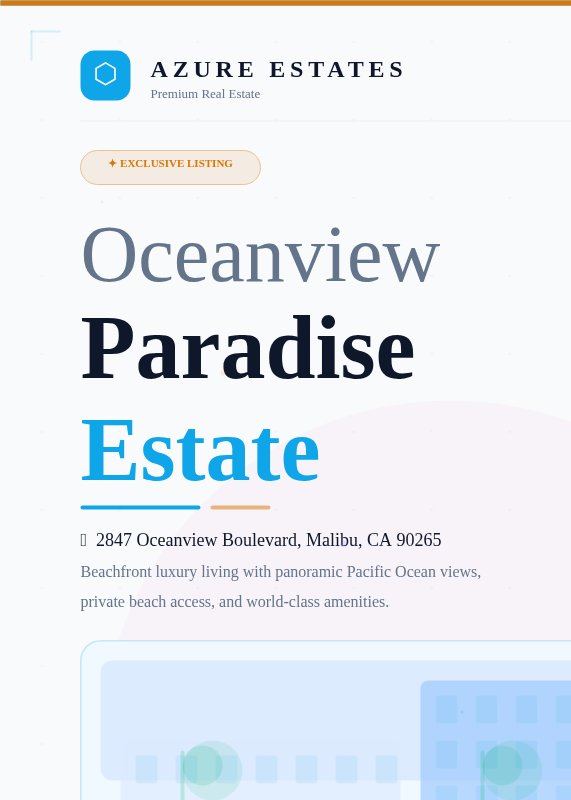 Azure Estates Hashamatli Mulk — Flyer