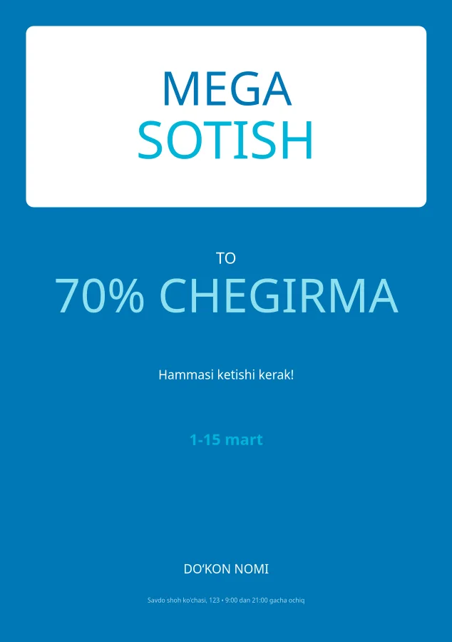 Okean chegirma flayeri