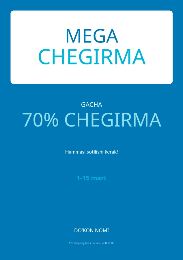 Okean chegirma flayeri
