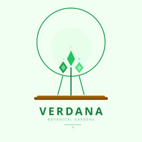 Verdana Botanical Gardens Logo