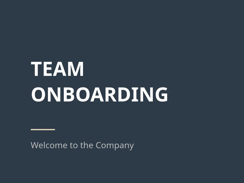 TEAM-ONBOARDING Präsentation (4:3)