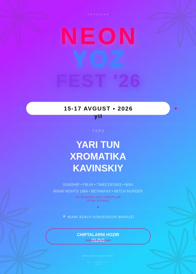 Musiqa festivali – Neon yoz