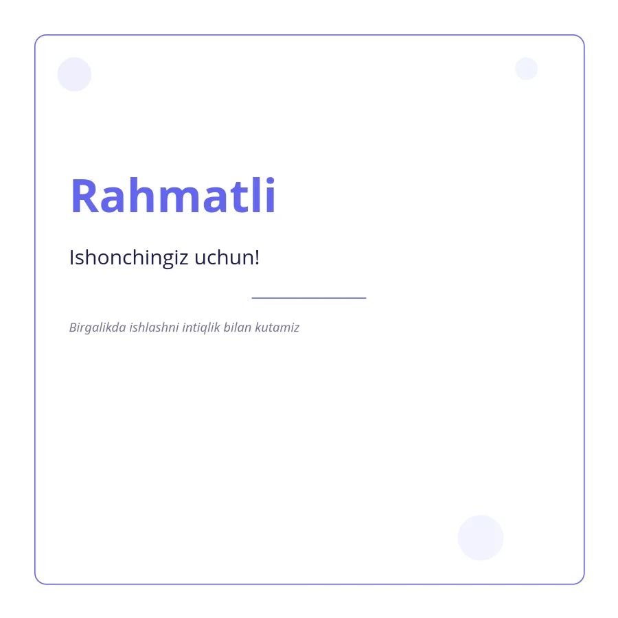 Rahmat kartasi - Tech №4