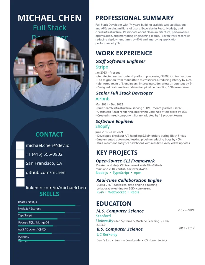 Elite Two-Column Professional Resume