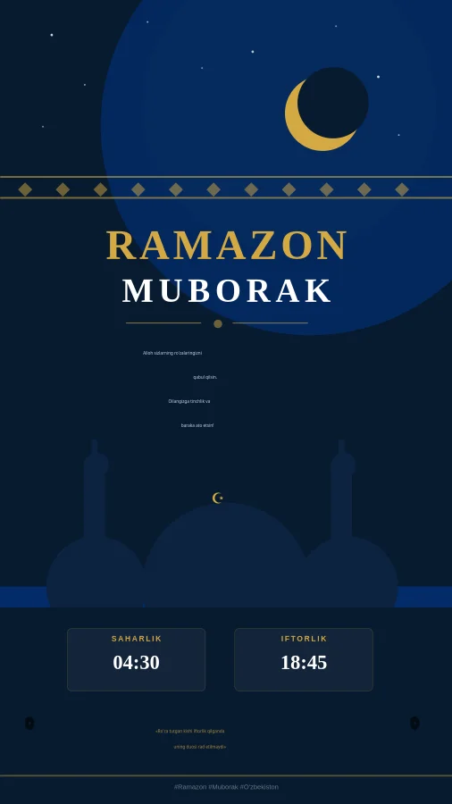 Ramazon muborak tabrigi