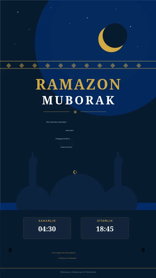 Ramazon muborak tabrigi