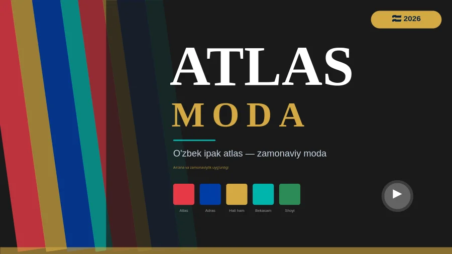 O'zbek atlas moda ko'rgazmasi