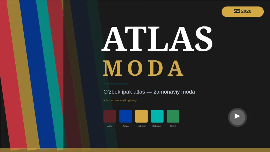 O'zbek atlas moda ko'rgazmasi