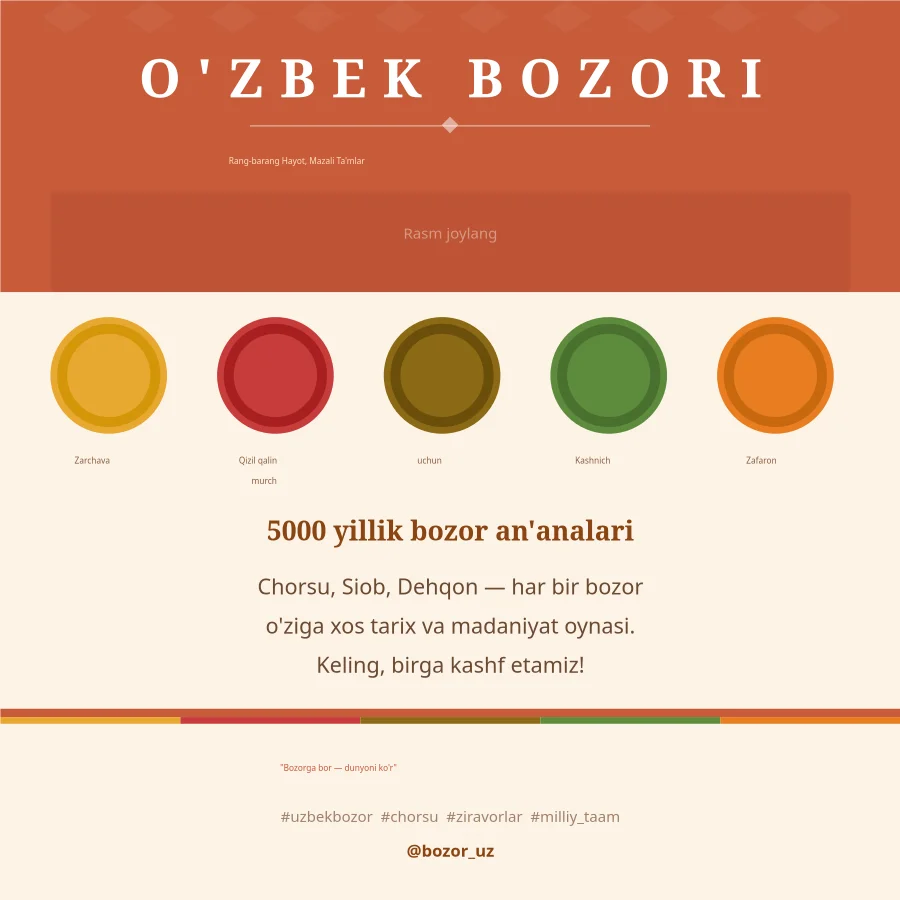 O'zbek Bozor San'ati Instagram Post