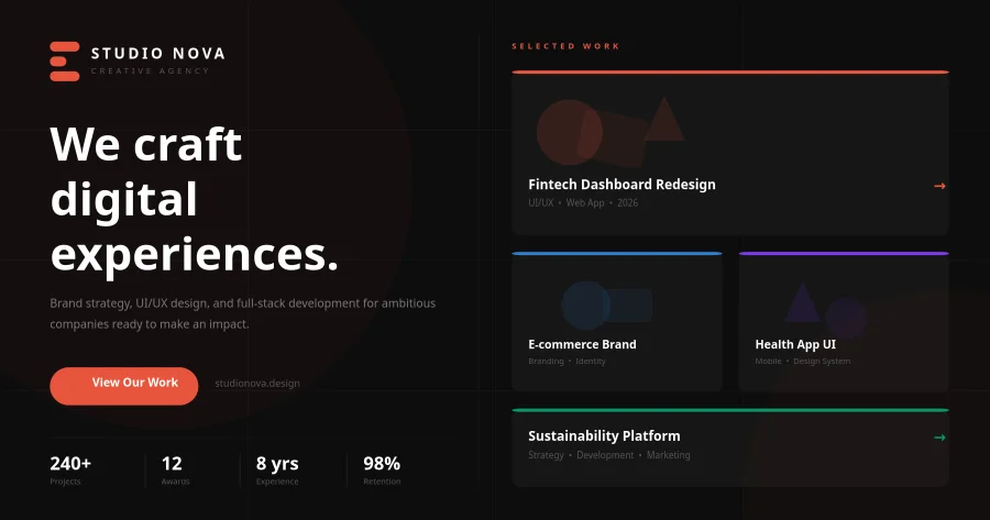 Portfolio kreativní agentury
