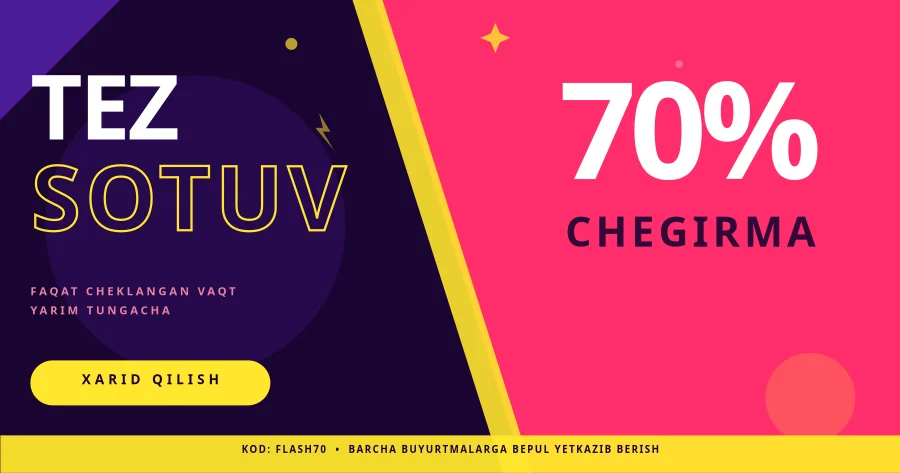 Tez sotuv aksiya banneri