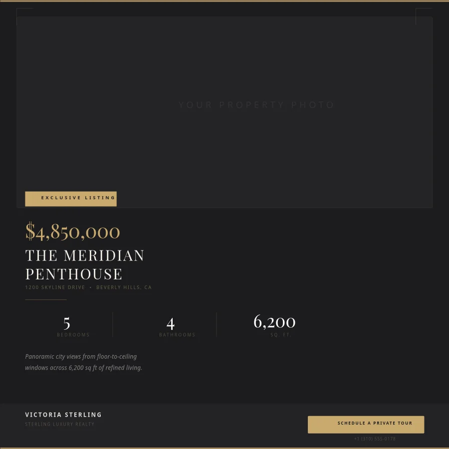 Skyline Luxury Real Estate Listing