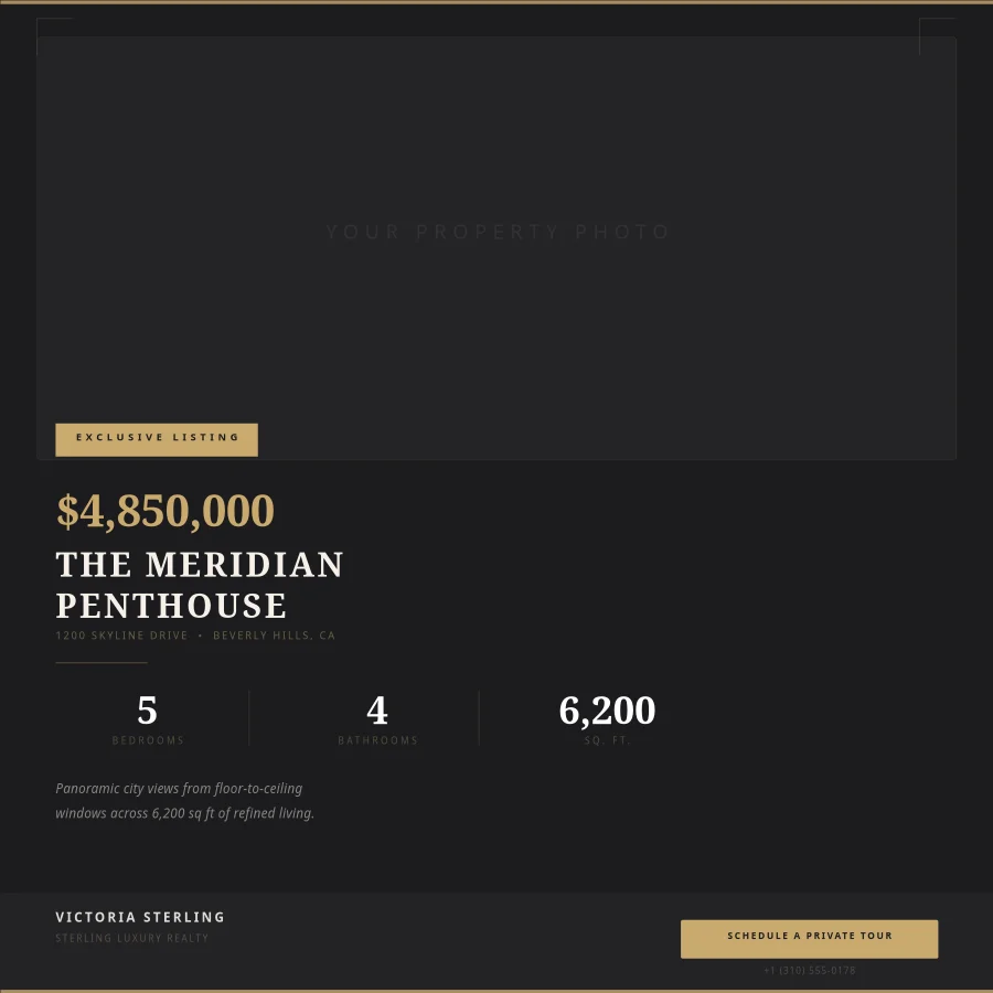 Skyline Luxury Real Estate Listing