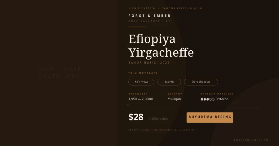 Artisan kofe kavlagichlar reklama posti