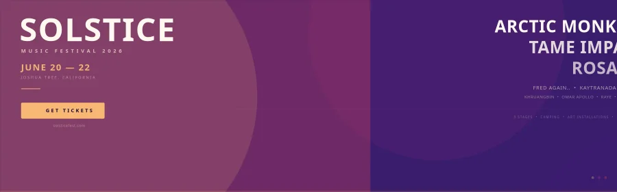 Solstice Music Festival Banner