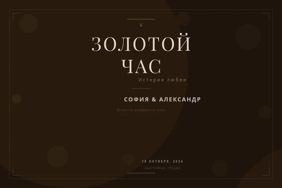 Портрет пары в золотой час