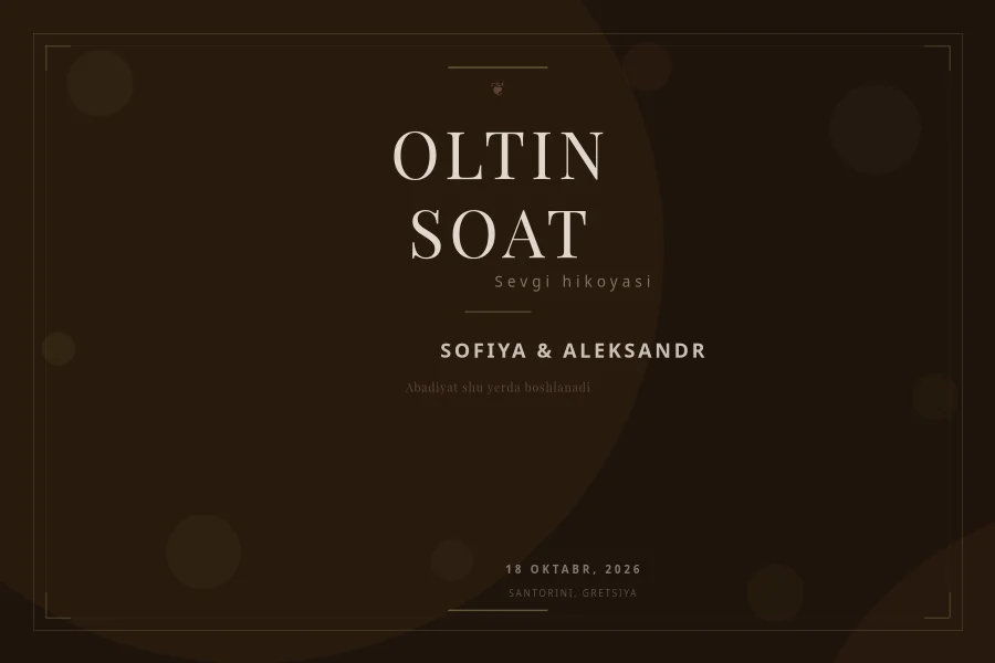 Oltin soat juftlik portreti