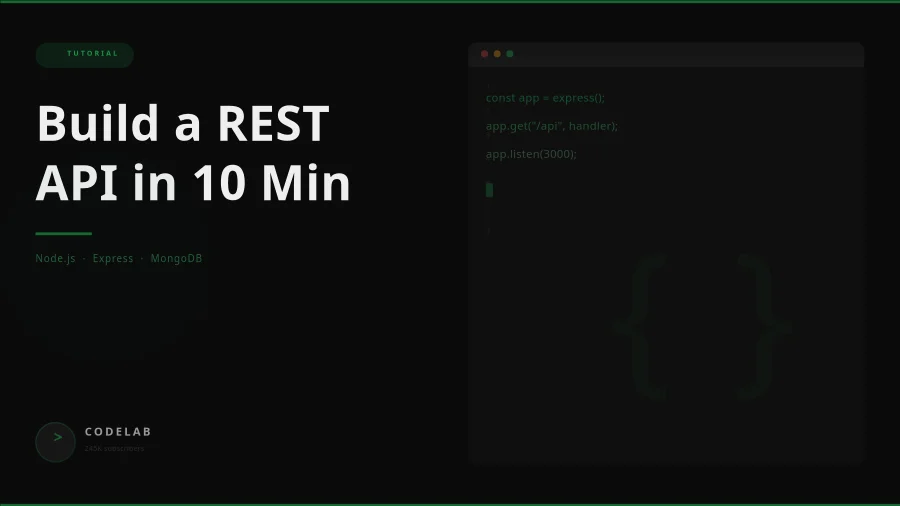 Dark Mode Code Tutorial Thumbnail