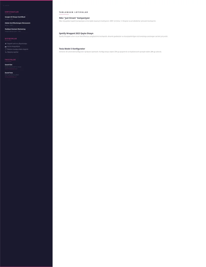 Sidebar Rezyume