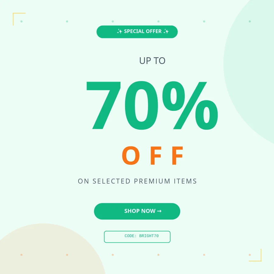 Tropical Burst Sale — Instagram Post