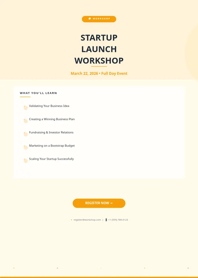 Golden Entrepreneurship — Flyer