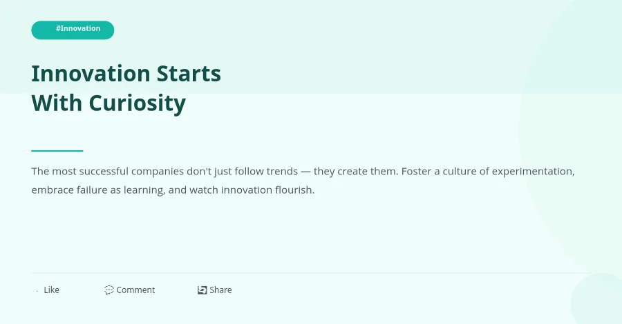 Mint Innovation Tips — LinkedIn Post