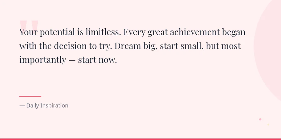 Candy Pink Motivation — Twitter Post