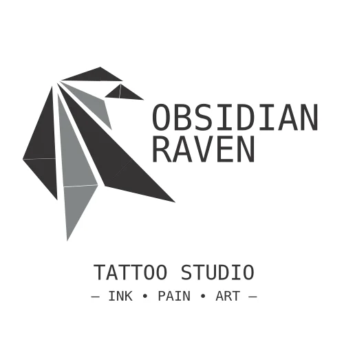 Obsidian Raven Tattoo Logo