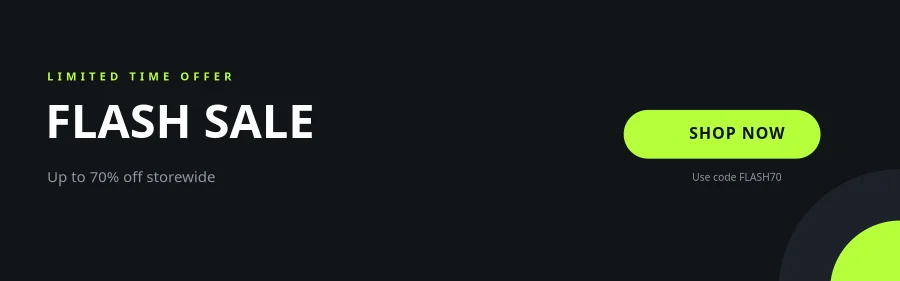 SALE BANNER — Flash Lime