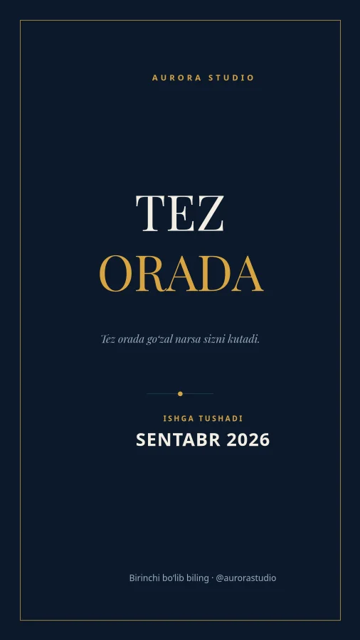 TEZ ORADA — Midnight & Gold