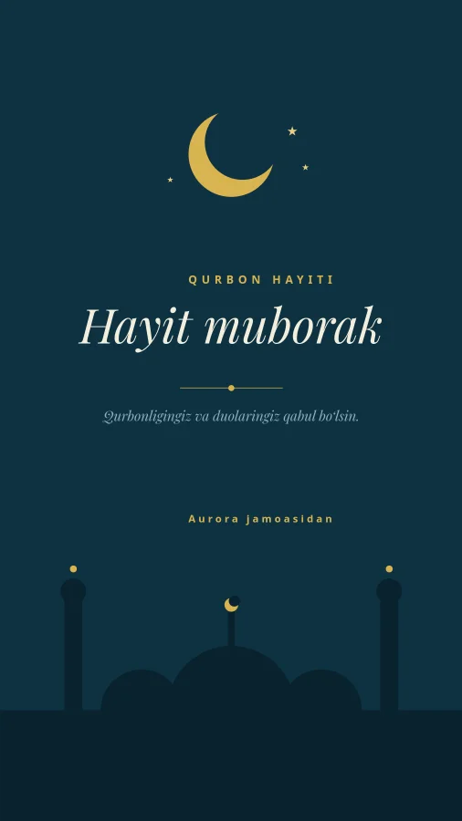 QURBON HAYITI — Teal & Mosque