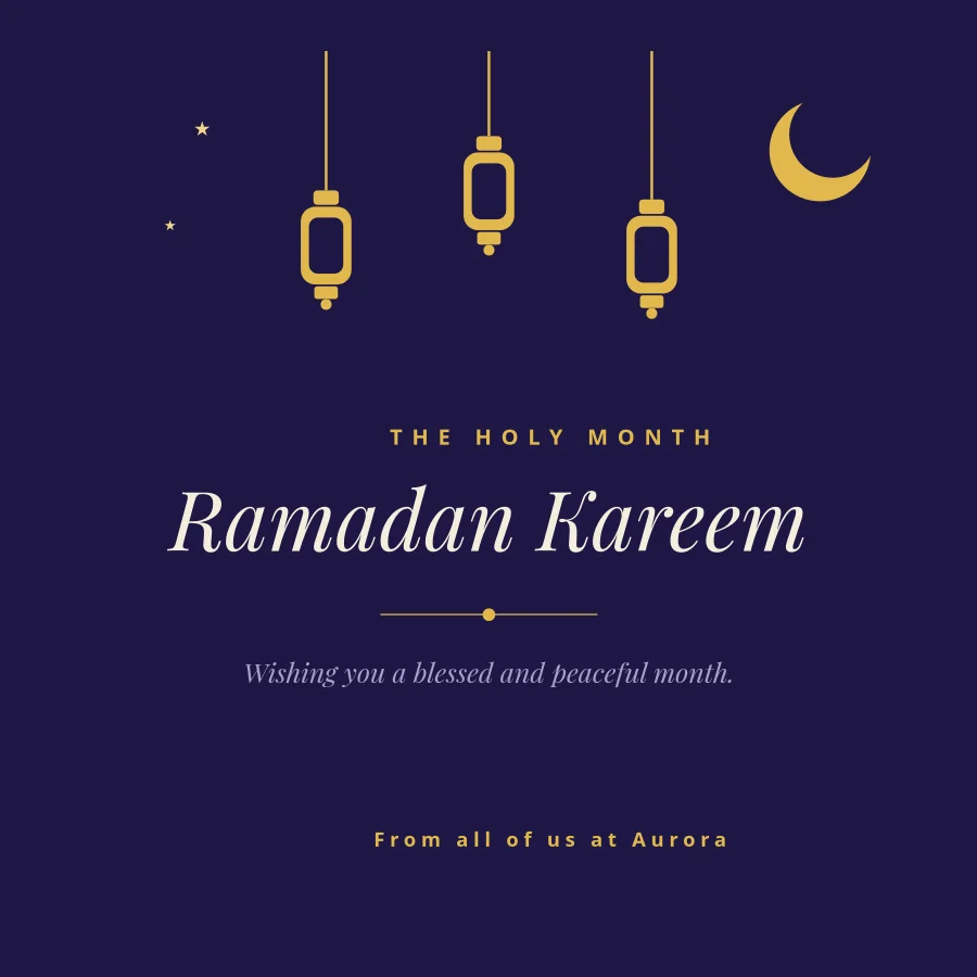 RAMADAN KAREEM — Indigo a lucerny