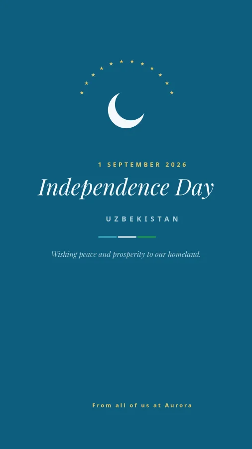INDEPENDENCE DAY — Azure & Stars
