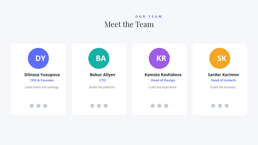 MEET THE TEAM — Member Grid
