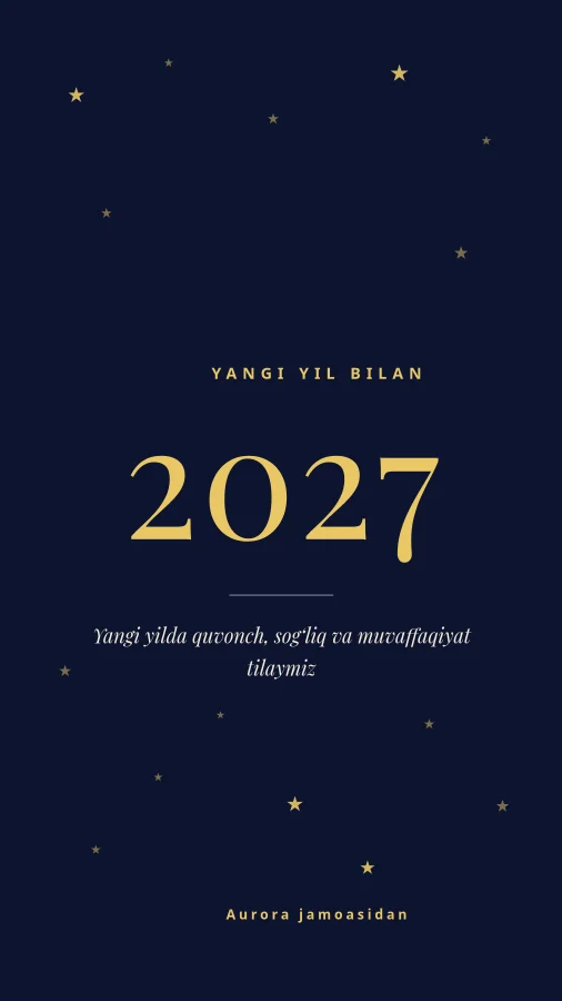 YANGI YIL BILAN — 2027 Tabrigi