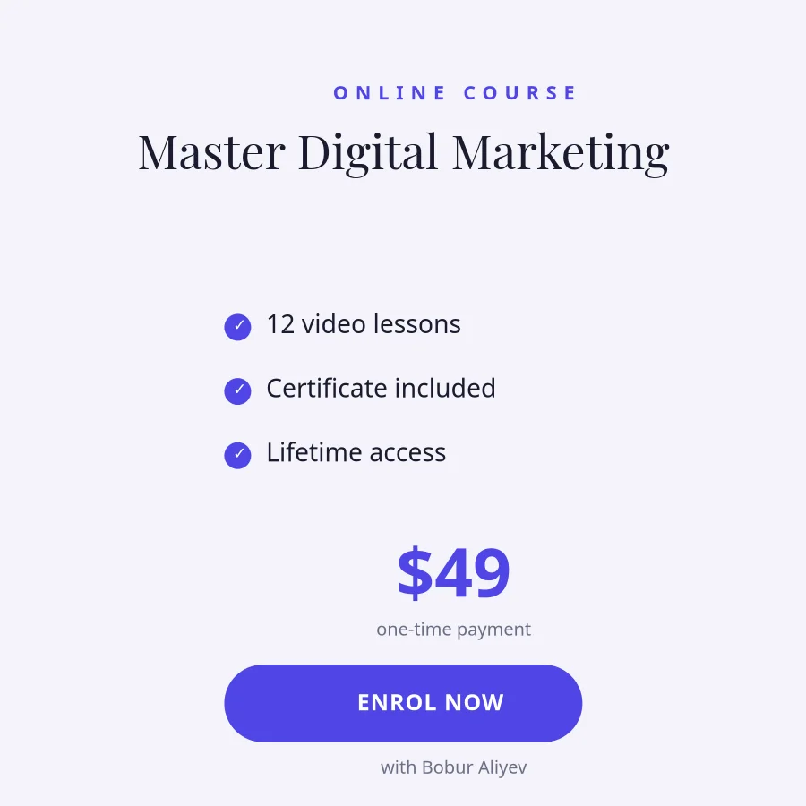 ONLINE COURSE — Enroll Now