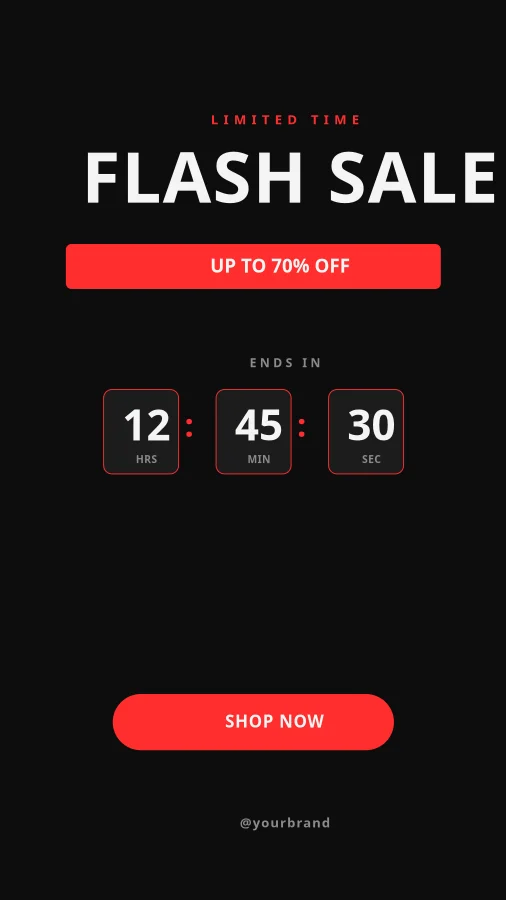 FLASH SALE — 24 Hours Countdown