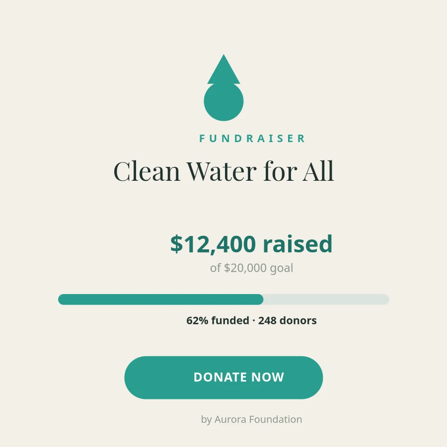 FUNDRAISER — Donation Drive
