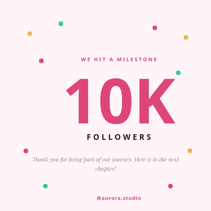 MILESTONE — 10K Followers