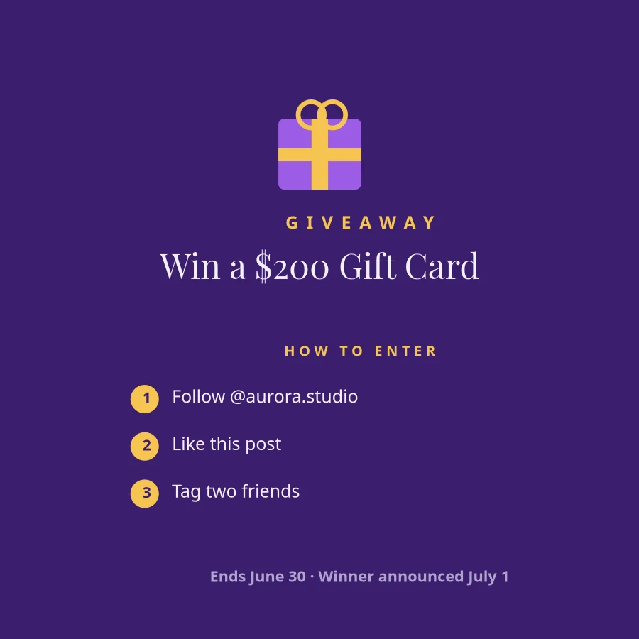 GIVEAWAY — Win a Prize