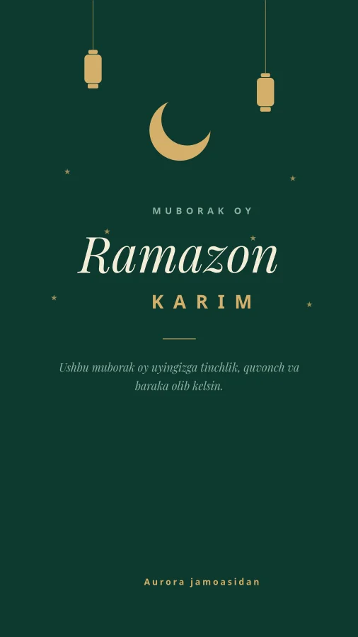 RAMAZON KARIM — Tabrik