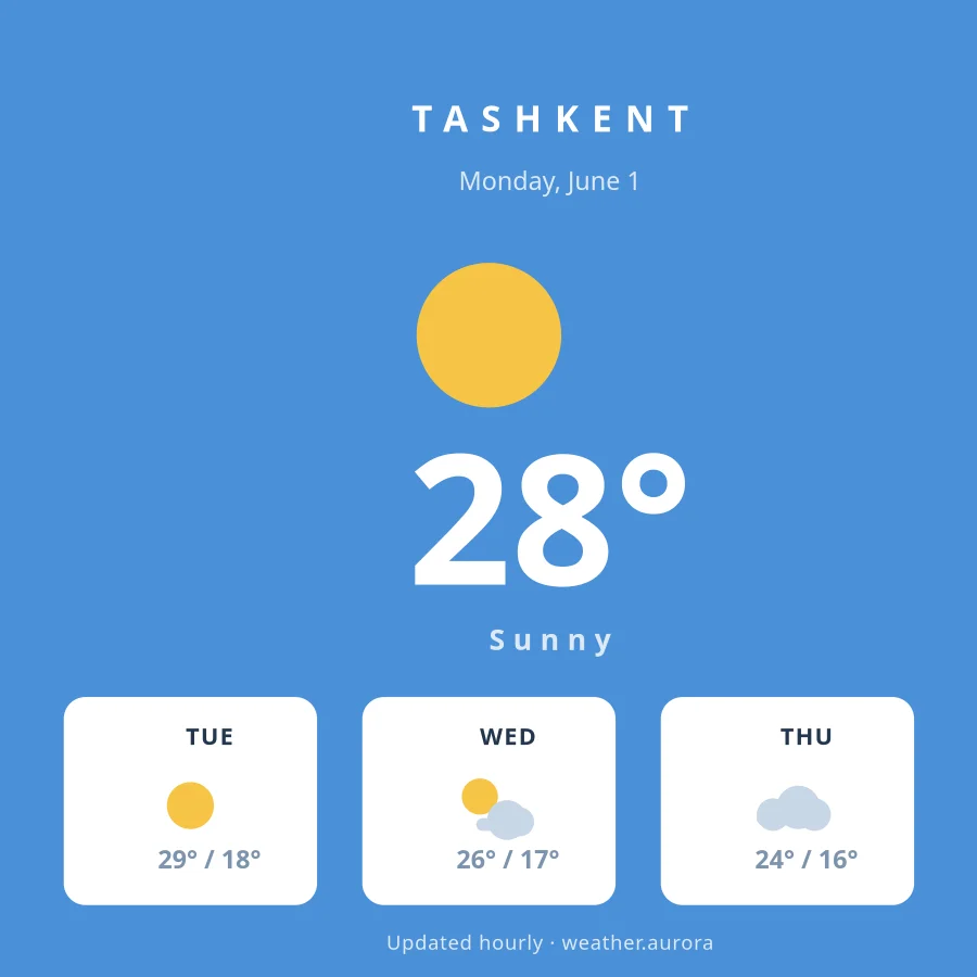 WEATHER — Daily Forecast
