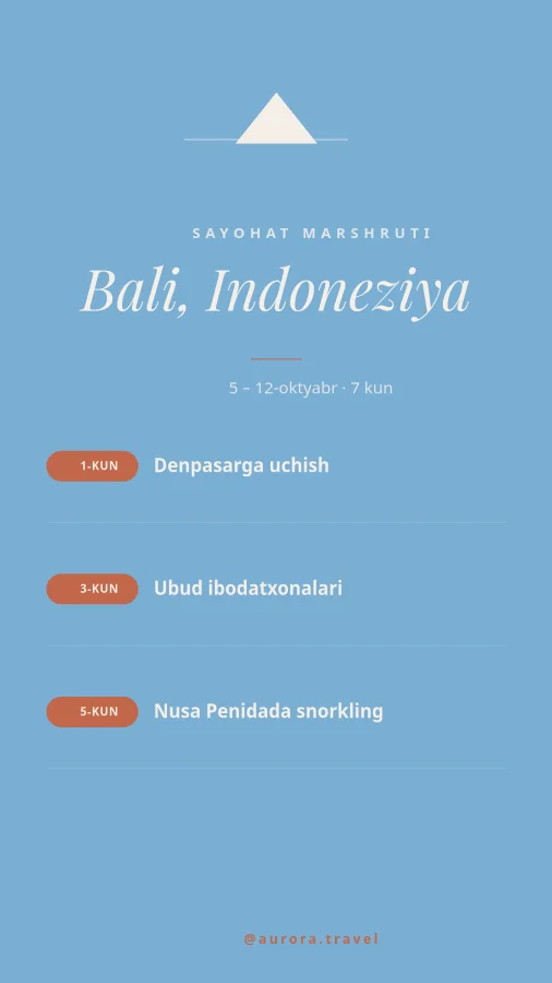 SAYOHAT — Bali Marshruti