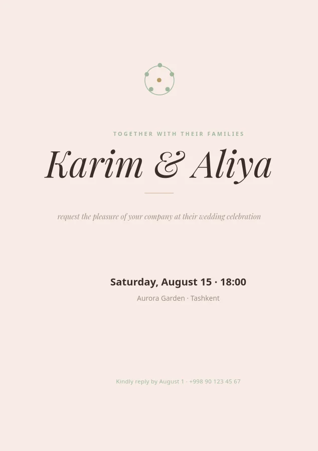 MATRIMONIO – Invito RSVP