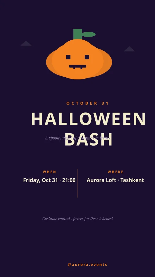 HALLOWEEN — Party Poster