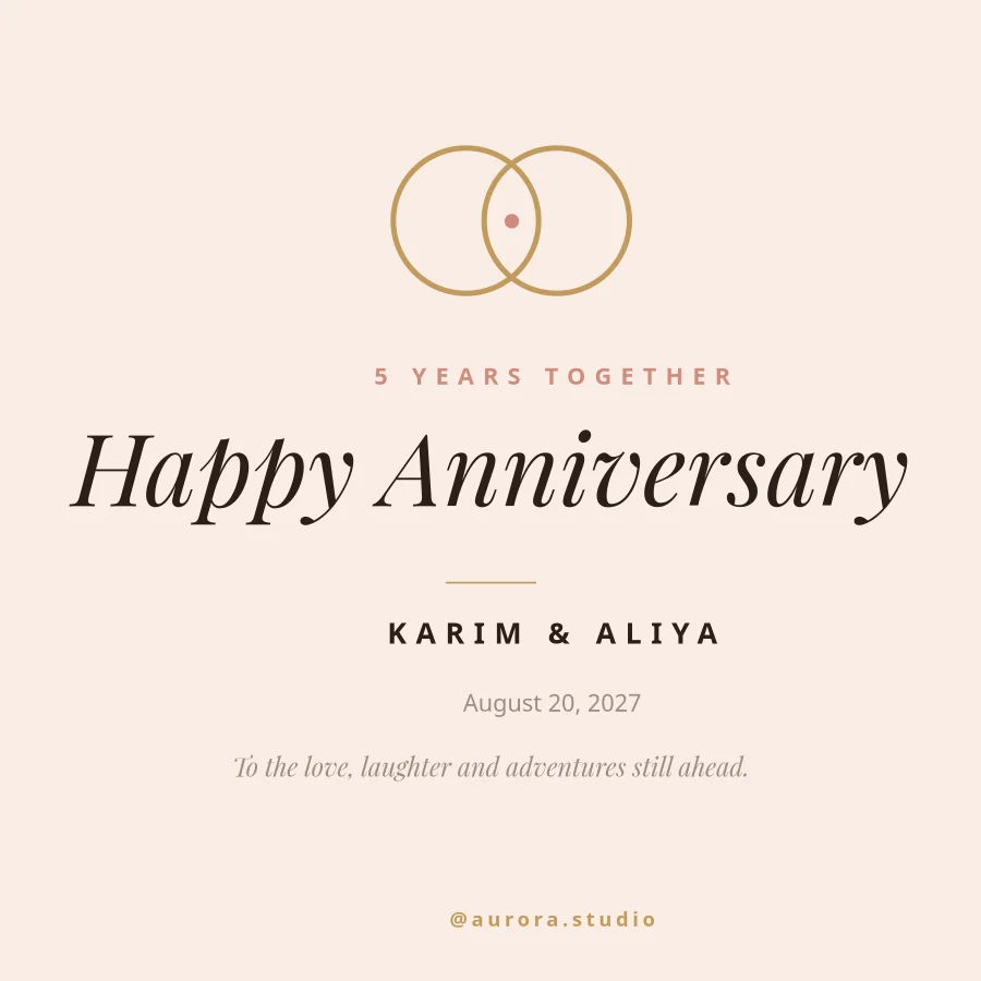 ANNIVERSARY — 5 Years