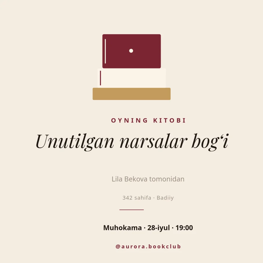 KITOB KLUBI — Oyning Kitobi