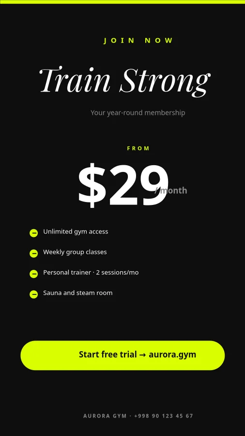 GYM — Membership Offer
