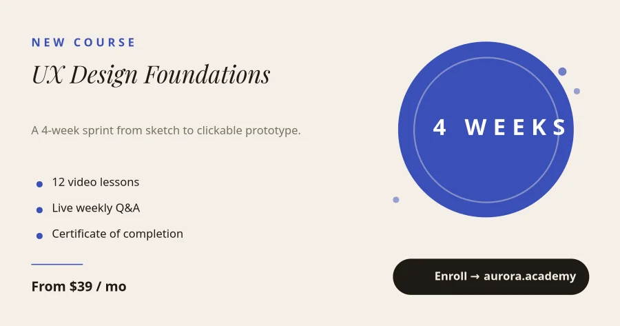 COURSE — UX Design Foundations